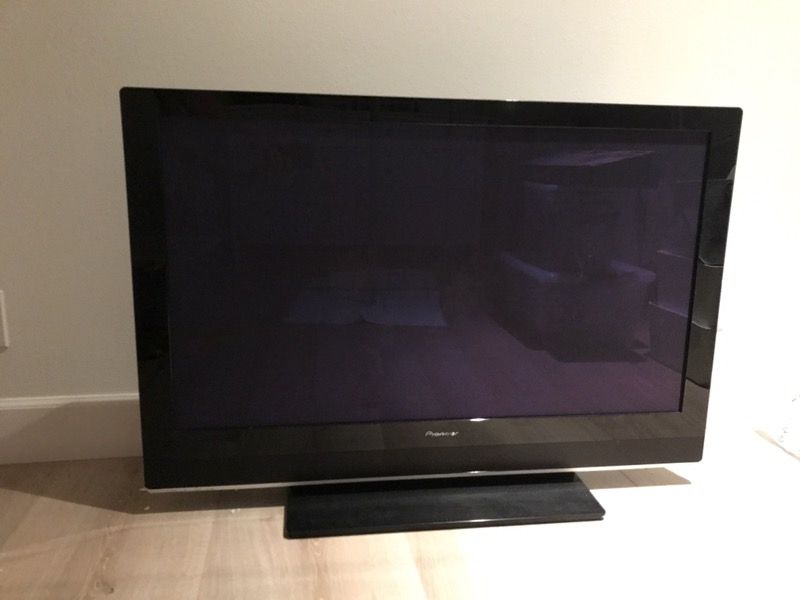 Pioneer 42 inch TV PDP-4271HD Plasma Black flat TV with stand