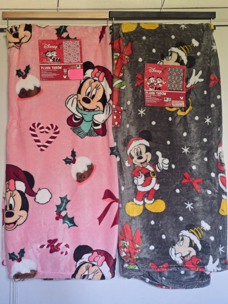๐Mickey Mouse & Minnie Mouse Christmas Blankets ๐