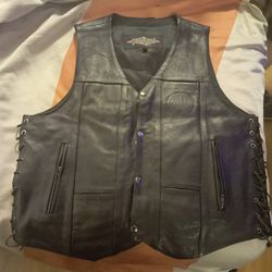 Streets & Steel XXL Indian Motorcycle Leather Vest 