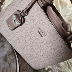 Guess Crossbody Purse Pink