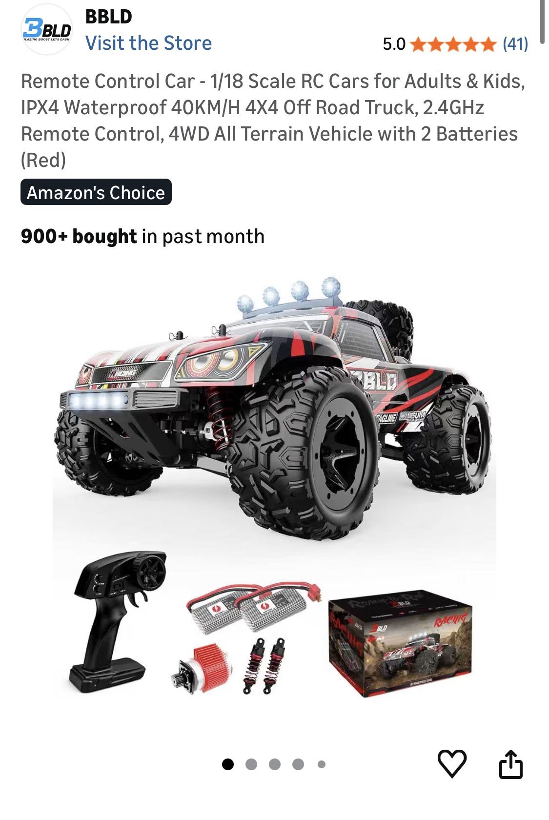 Remote Control Car - 1/18 Scale RC Car