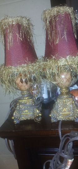 2 ANTIQUE MINI Lamps  MUST GO 