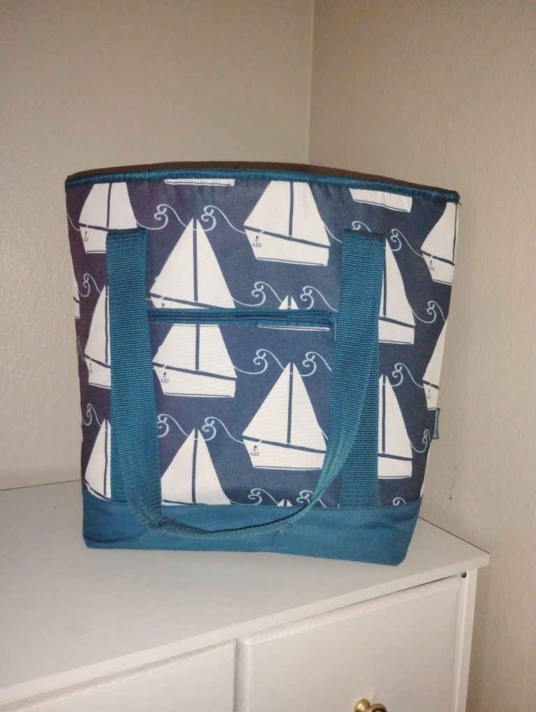 Bocabag Women's Blue Ocean Sailboat Print Bag