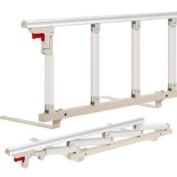 VIVOHOME Bed Rail for Elderly Adult Safety, Foldable Bed Assist Grab Bar for Seniors, Fall Prevent Medical Bedside Handle, Adjustable Bed Guard Suppor