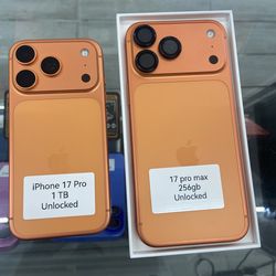 iPhone 17 Pro Max unlocked. Cash or $50 down w approval
