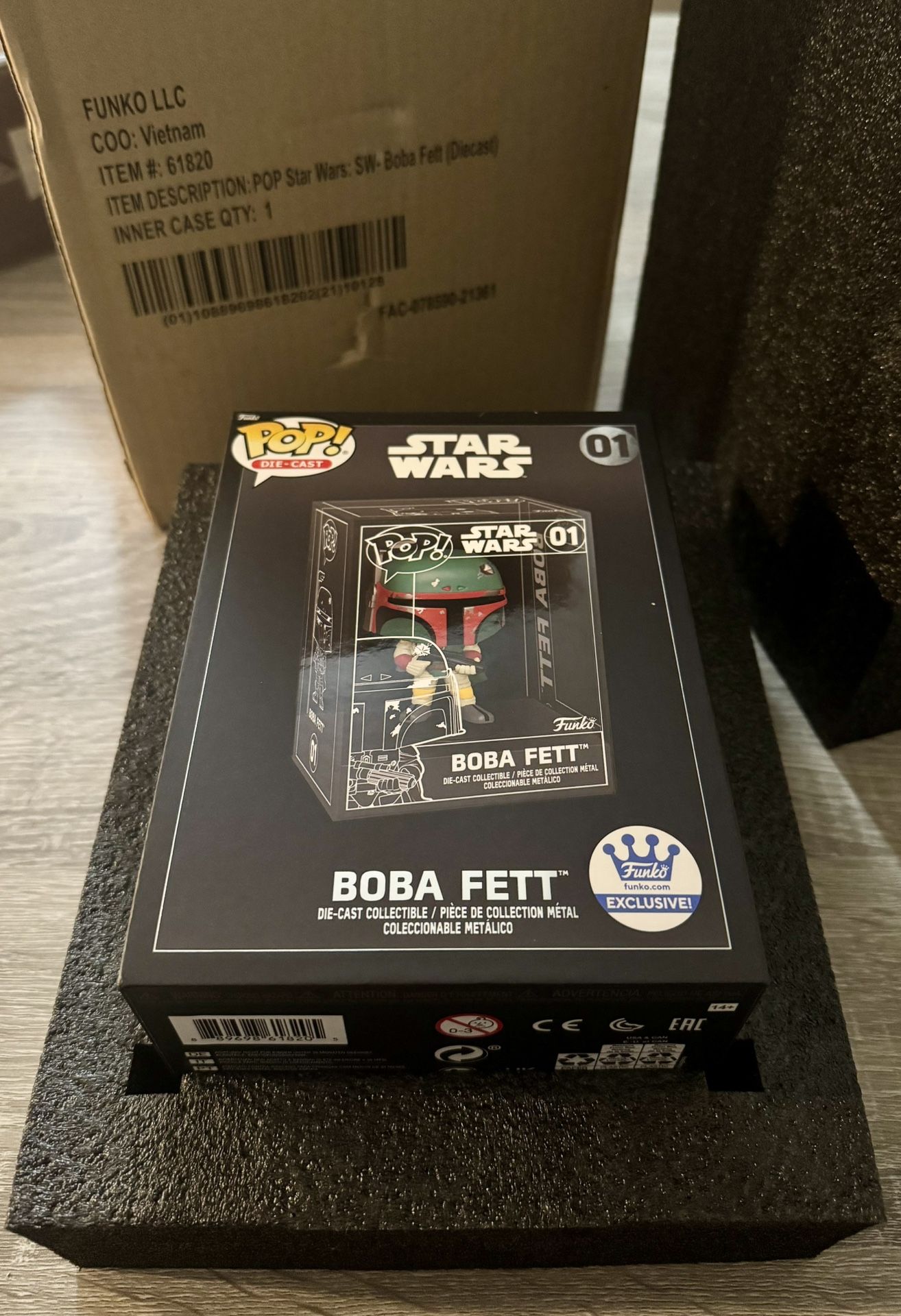 Funko Pop! Boba Fett Die-Cast #01 Funko Shop Exclusive - Opened common