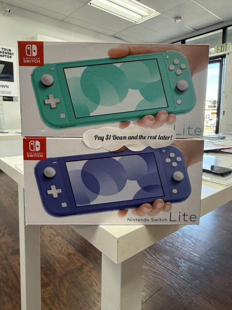Nintendo Switch Lite New Gaming Console - $1 To Take it Home same Day and Pay the Rest later!