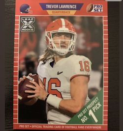 2021 LEAF PRO SET TREVOR LAWRENCE FIRST ROOKIE CARD RC  CLEMSON JAGUARS QB 🔥