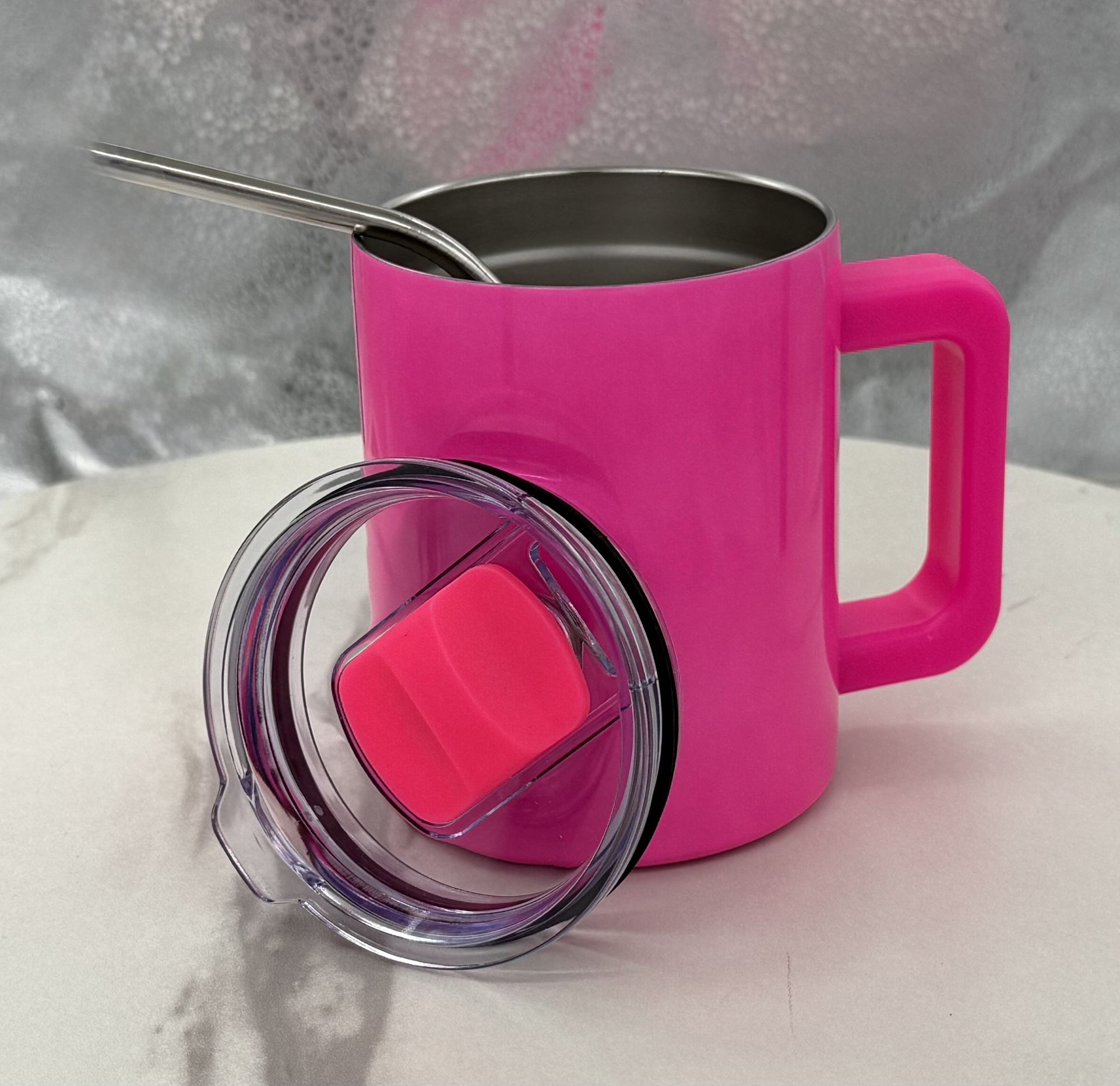 Stainless Steel Vacuum Insulated 12oz Cup, Mug with Magnetic Lid