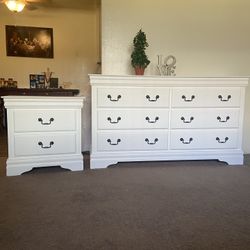 SOLID WOOD LONG DRESSER SET