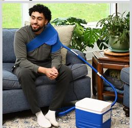 New Polar Active Ice 3.0 Cold Therapy Ice Machine System with Programmable Timer, Shoulder Compression Pad, Lightweight 9 Quart Cooler Freeze Kit, Qui