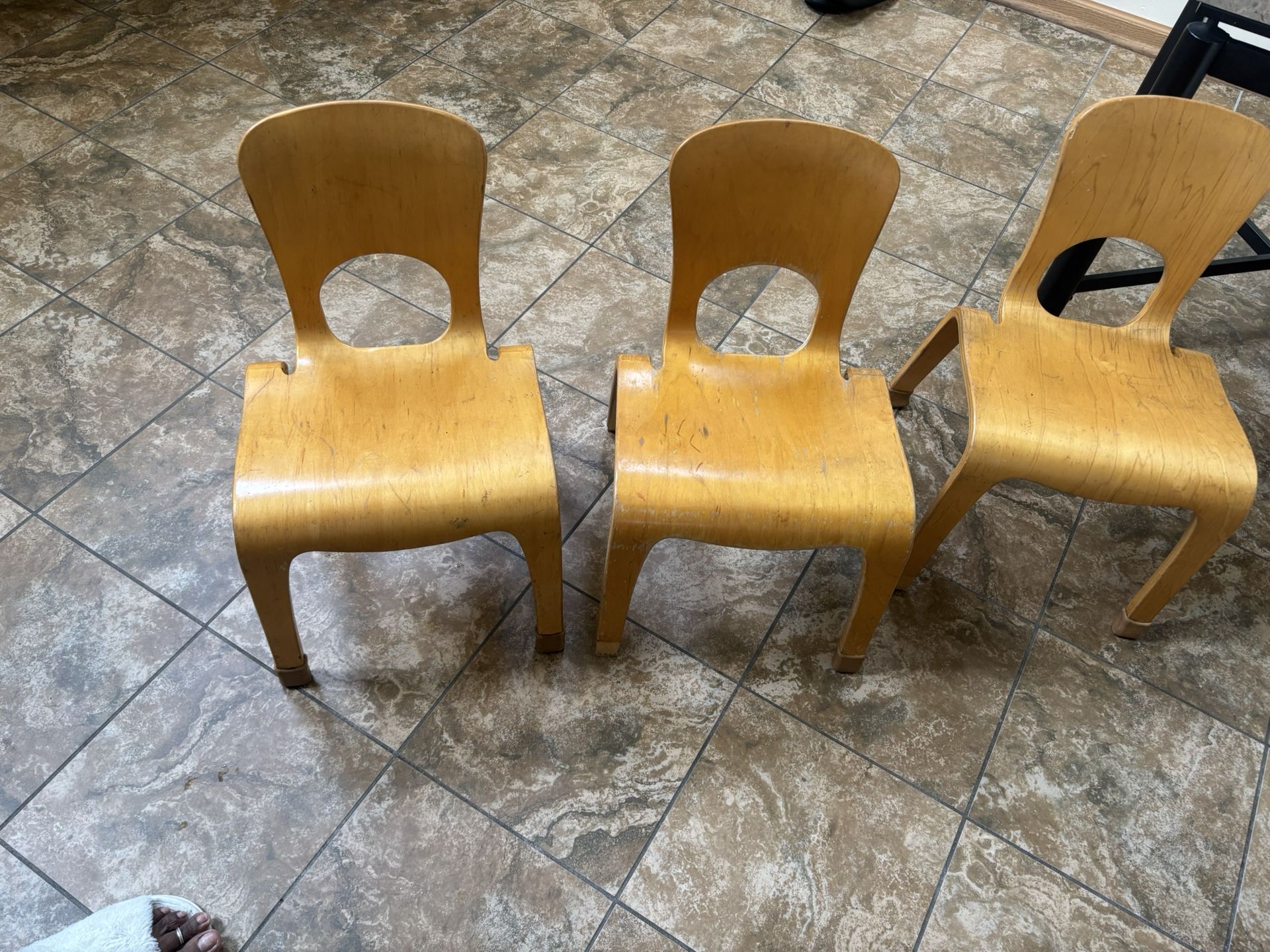 Wooden Kid chairs