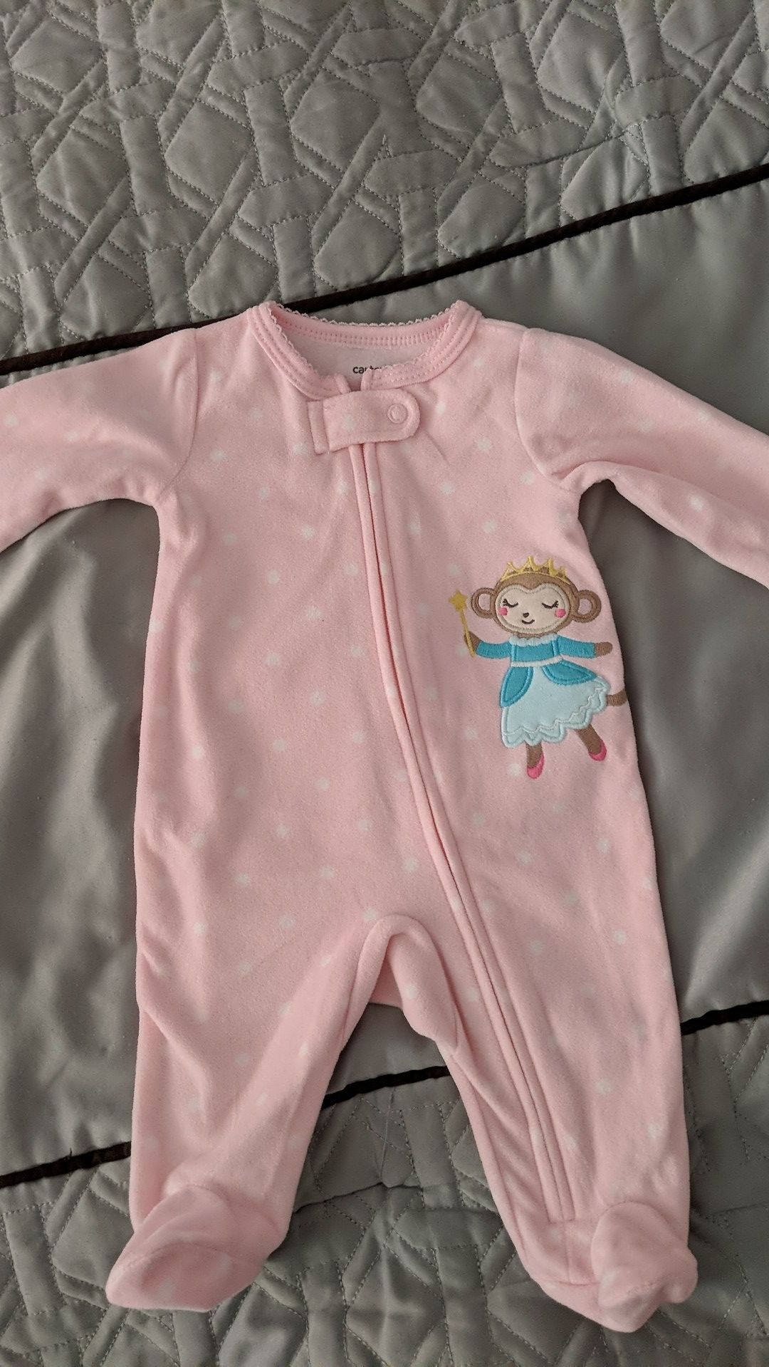 Baby fleece onesie