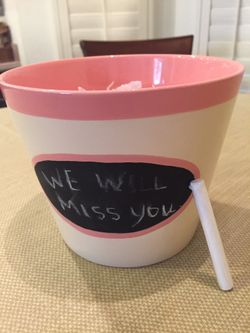 Chalkboard Flower Pot
