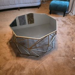 Gold Mirror Coffee Table