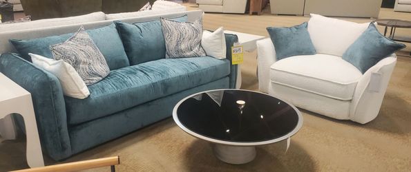 John Michael Designs Sofa & Swivel Chair