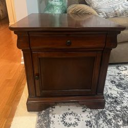 Wood Nightstand 