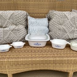 Vintage Blue Cornflower Corningware Set 