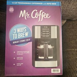 Brand New,  Mr. Coffee 12 Cup Programmable  Coffeemaker 