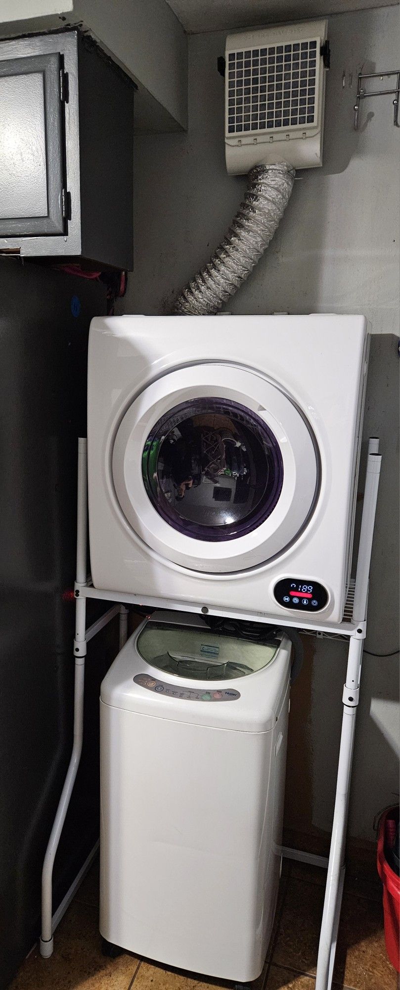 Portable washer and dryer with stand