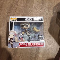 FUNKO Pop! Hoth Han Solo Tauntaun Star Wars #125 Bobble-Head Smugglers Bounty
