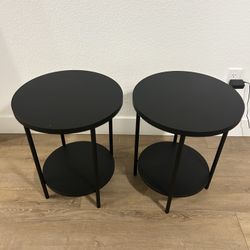 Twin Black Coffee Tables 