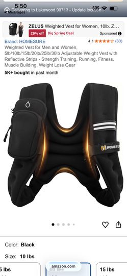 10lb Weighted Vest.