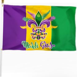 Mardi Gras Backdrop 3 X 5 Ft