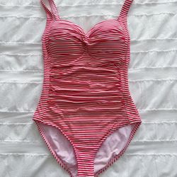 50s Style Red and White Striped Bikini