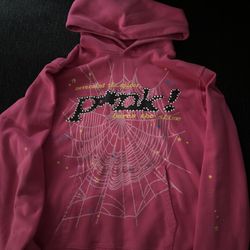 Pink Sp5der hoodie 