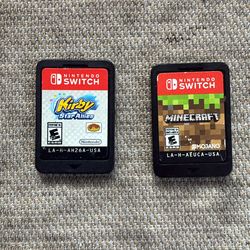 2 Nintendo Switch Games Bundle – Kirby Star Allies + Minecraft