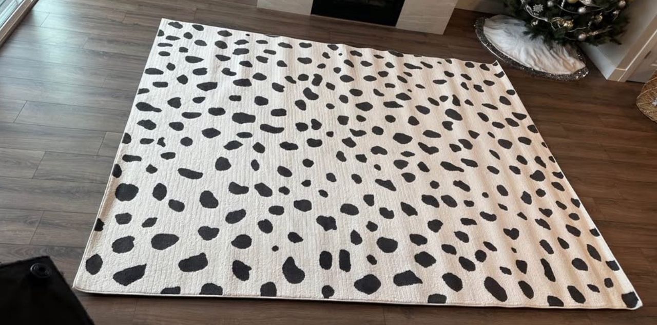 Large Dalmatian Print Indoor Rug