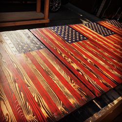 Hand Made Rustic Wooden American Flag Perfect Woodworking Gift For Any Patriot!🇺🇸