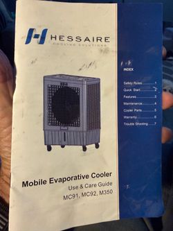 Hessaire MC92 commercial 11k CFM air cooler swamp cooler