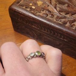 3 Stone Vintage Silver