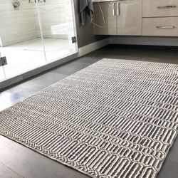 8/10 Outdoor Indoor Modern Rug 