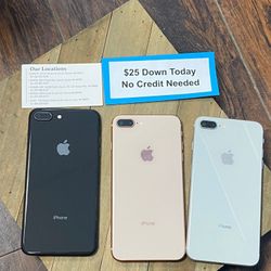 Apple IPhone 8 Plus - PAYMENTS AVAILABLE With $25 DOWN