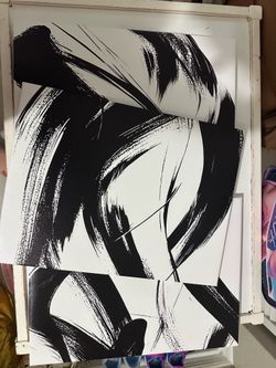 Three abstract paintings (PICKUP ONLY)