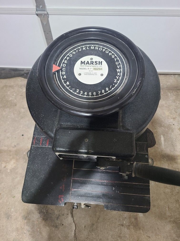 Marsh Model R 1" Stencil Machine