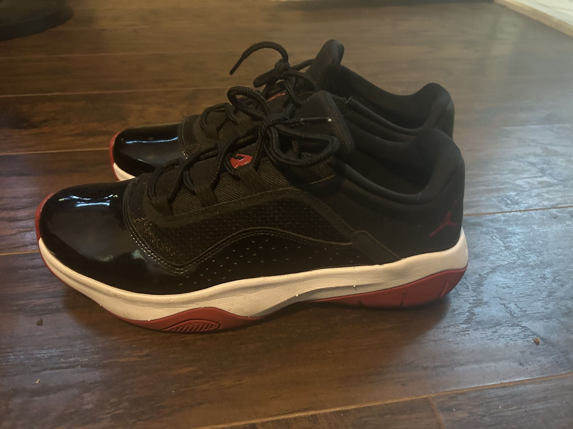 Nike Air Jordan 11 CMFT Low Shoes Black Red White "Bred"