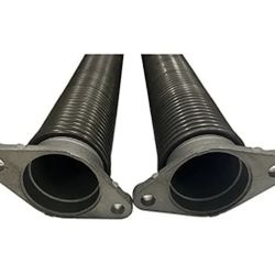 New Garage Door Torsion Springs 2'' Pair with Non-Slip Winding Bars Coated Torsio...