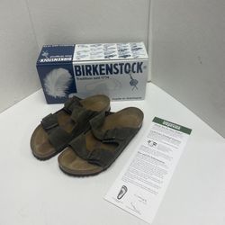 Birkenstock Arizona Soft Footbed Suede Leather Women’s EU 39 US 8 Mocha - New