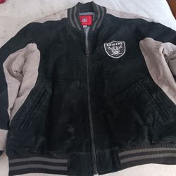 Vintage  NFL Genuine Suede Raiders Jacket XL