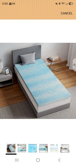 Set of Two Twin Mattress Toppers