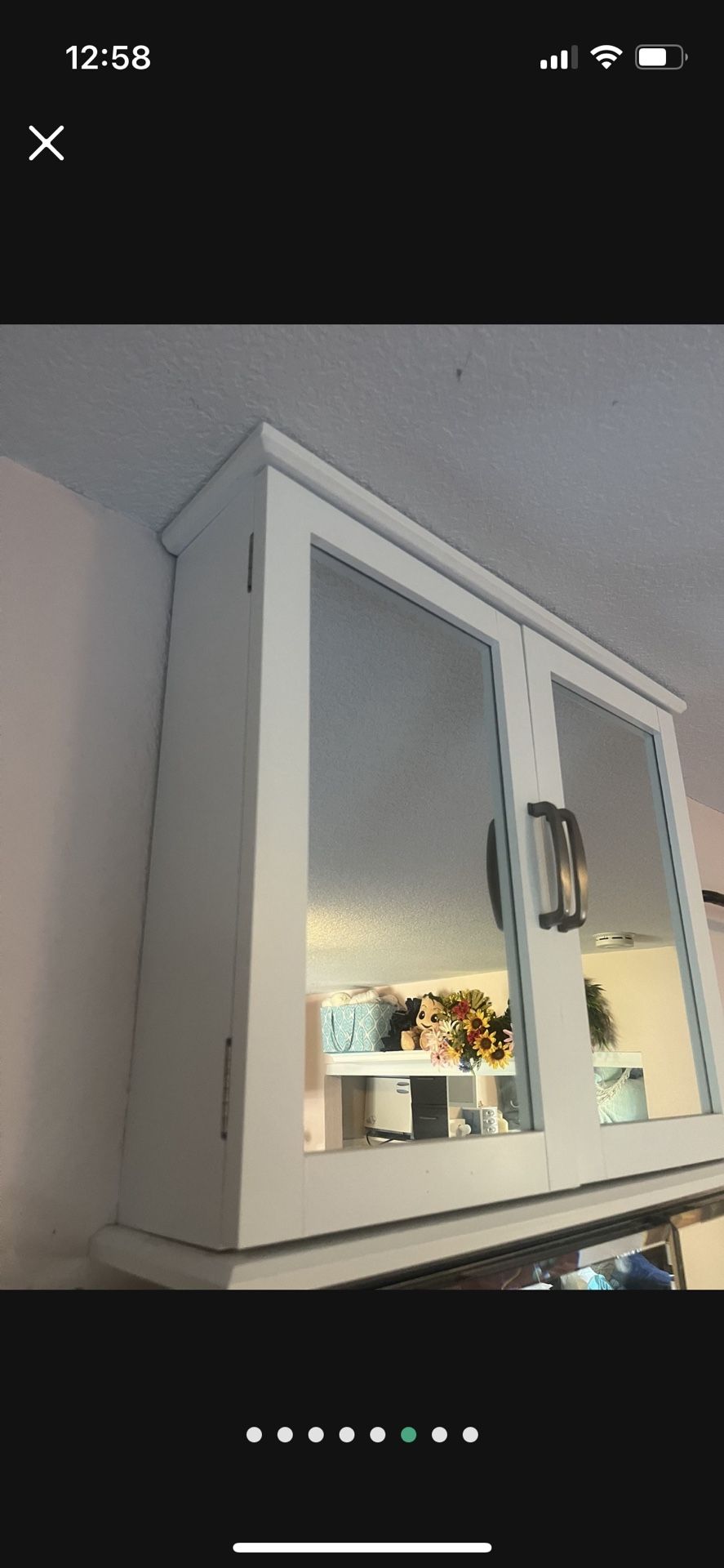 Tangkula Medicine Cabinet with Mirror, Bathroom Wall Mounted Mirror Cabinet with Double Mirror Doors, Bathroom Mirror with Storage Cabinet, 23.5 x 5.5