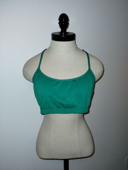 City Streets Women's Low Impact Non Padded Green Sports Bra/ Bralette Size 1X