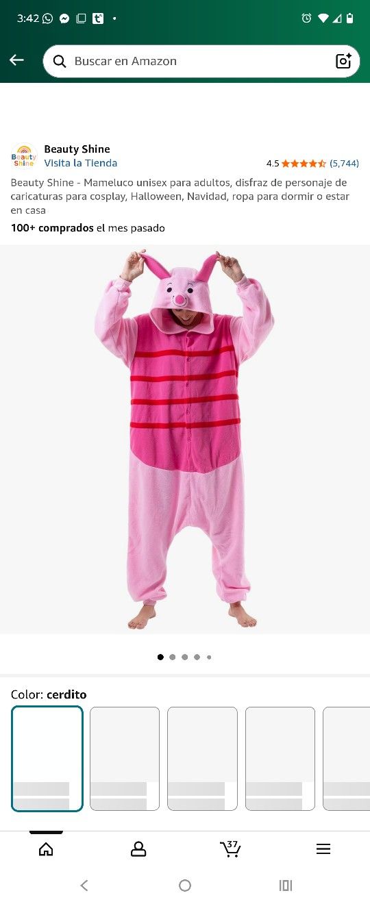 Piglet Cozy Costume