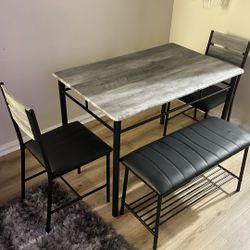 Gray Dining Table 