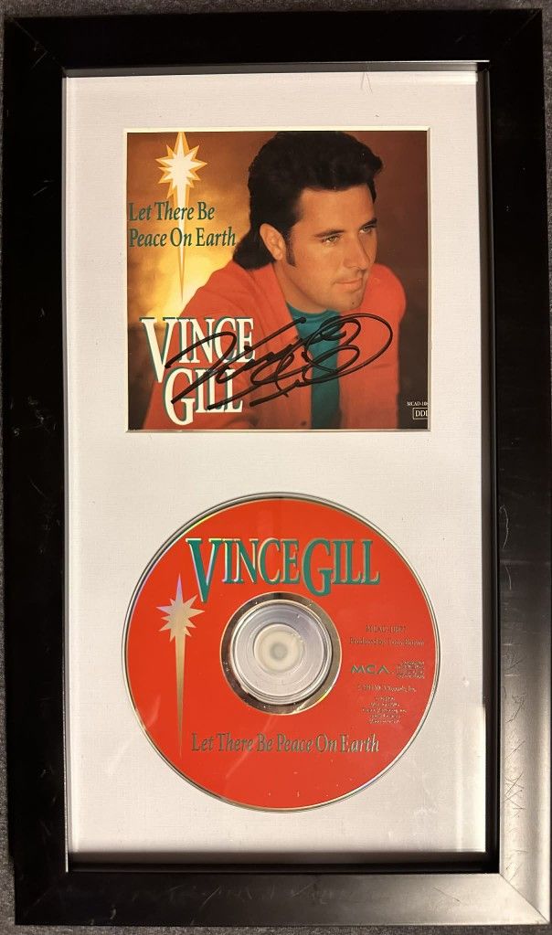 Vince Gill Autographed CD Framed