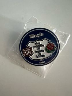 Illinois Route 66 Enamel Collector Pin 2024